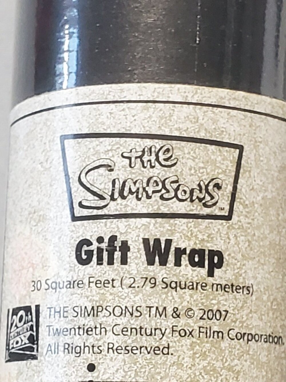 Gift Wrap Nostalgia! The Simpsons Homer never to old to Rock 30 ft wrap! NEW!